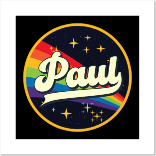 Paul // Rainbow In Space Vintage Style Posters and Art